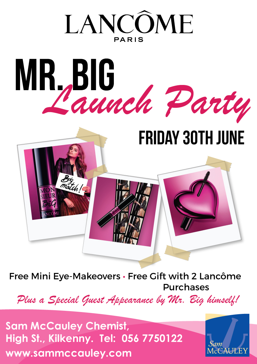 Lancome Mr.Big Launch Party at Sam McCauleys Kilkenny